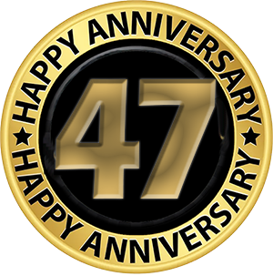 47th Anniversary decal