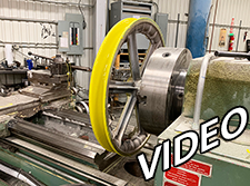 sheave on lathe