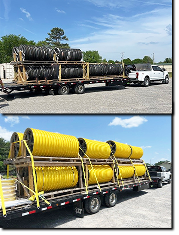 Incoming sheaves on trailer